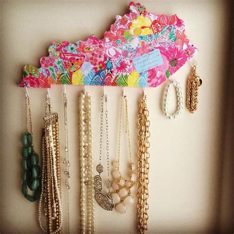 southern state of mind — state shaped lilly pulitzer jewelry holder
