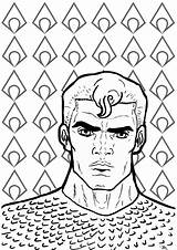 Coloring Pages Aquaman Comics Pop Dc Books Adults Adult Inspired Character Beautiful Bookman Colin Albanysinsanity sketch template