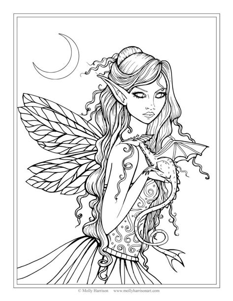 night fairy coloring pages fairy coloring book dragon coloring page