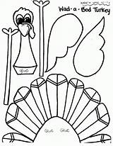 Thanksgiving Turkey Printable Crafts Cut Kids Template Activities Coloring Pattern Craft Printables Cutout Print Pages Toddlers Worksheets Foot Keller Feathers sketch template