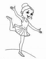 Classical Ballet Coloring sketch template