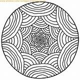 Mandalas Ausdrucken Malvorlage Muster Erwachsene Malen sketch template