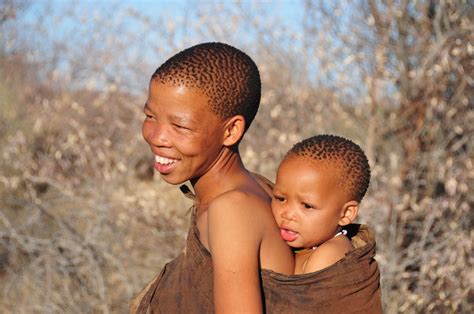 With A Backpack Through Africa San Bushmen Of The Kalahari