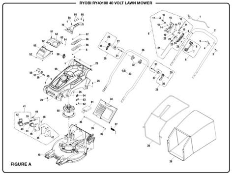 Ryobi Ry40100 40 Volt Lawn Mower Parts And Accessories Partswarehouse