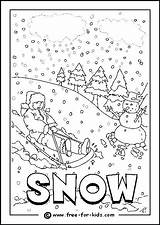 Snowy Coloring Pages Getcolorings sketch template