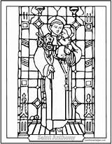 Anthony Saint Coloring Pages Patron Padua Saints Glass Stained St Jesus Lost Catholic Items Colouring Church Read Sheets Francis Pray sketch template