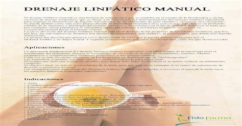 drenaje linfatico manual  filedrenaje linfatico manual el drenaje linfatico manual es una