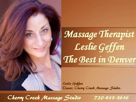 denver massage therapist    cherry creek massage studio
