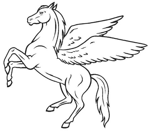 coloring pages horse  wings book  kids