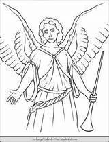 Archangel Thecatholickid Raphael sketch template