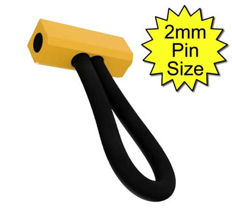 anal t monopole 6mm conductive rubber electrode 2mm plug yellow e