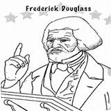 History Month Coloring Douglass Frederick Surfnetkids Pages sketch template