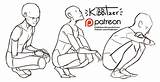 Reference Kneeling Poses Kibbitzer Squatting Patreon Creating Sheets Referencia Character Gauntlet Toriko Runs Posture Postaci Posturas Squat Positions References Anatomia sketch template