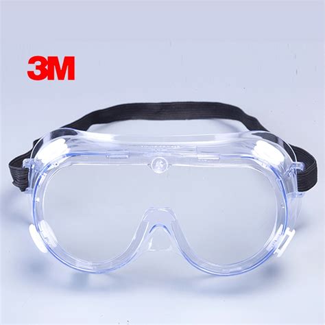 3m 1621 anti impact anti chemical splash safety goggles