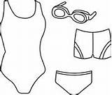 Clipart Swim Suits Suit Swimming Bathing Swimsuit Outline Clip Search Results Cliparts Classroomclipart Costume Sports Kids Graphics 08a Bikini Illustrations sketch template