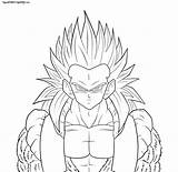 Ssj4 Gotenks Teen Lineart Pages Vegito Coloring Drawings Sketch Deviantart Template sketch template
