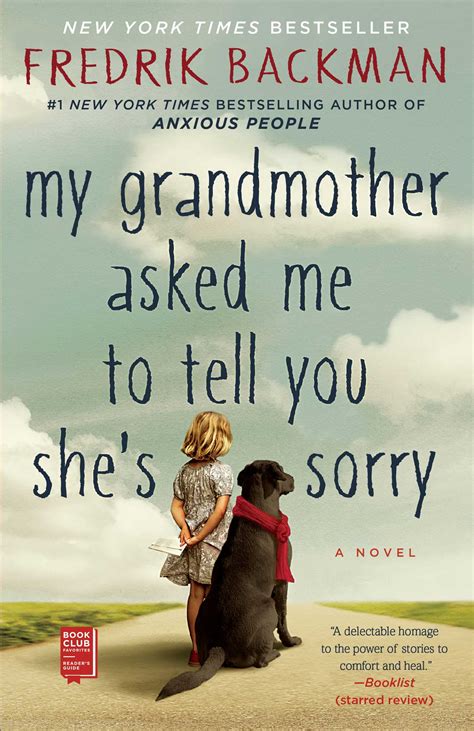 my grandmother asked me to tell you she s sorry book by fredrik