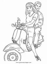 Vespa Motorrad Malvorlagen sketch template