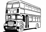 Autobus Anglais Autocar Transport Dessiner Inscrivez Vous Coloriages sketch template