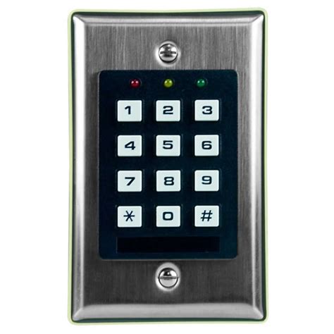 digital keypad security relay output user code contact entry