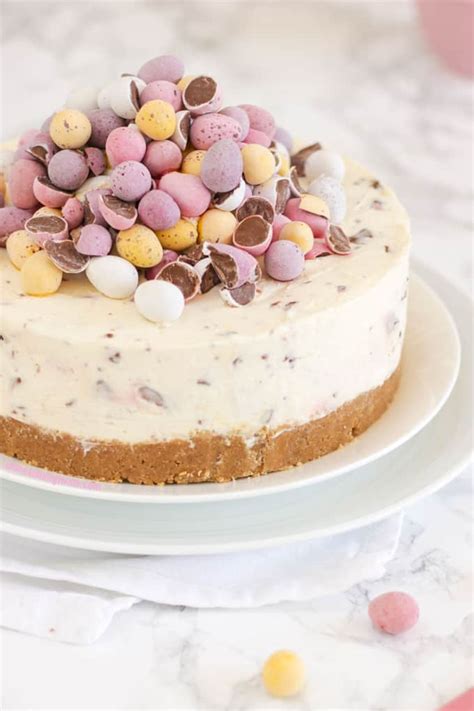 Creme Egg Cheesecake Recipe With Cadbury S Chocolate Taming Twins