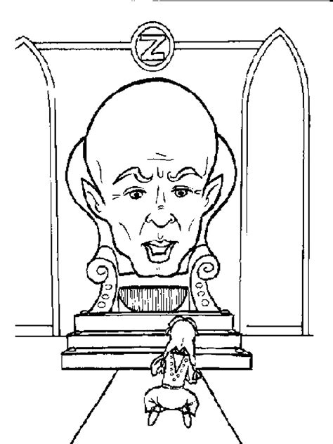 wizard  oz coloring pages