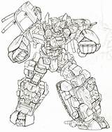 Transformers Bruticus sketch template
