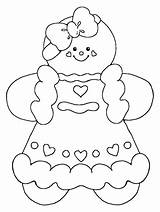 Gingerbread Coloring Woman Pages Girl Getcolorings Printable sketch template