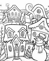 Winter Coloring Pages Detailed Printable Getcolorings sketch template