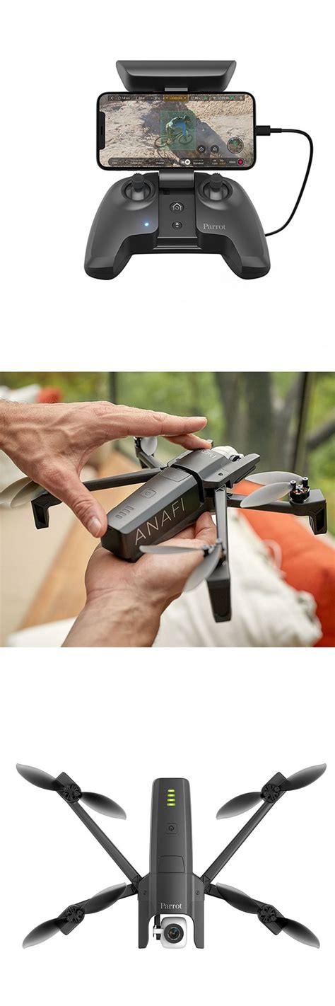 parrot anafi drone ultra compact flying  hdr camera dark grey hdr camera quadcopter camera
