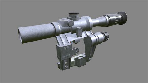 rifle scope pso   model  roman atfedorenkorf bdef sketchfab