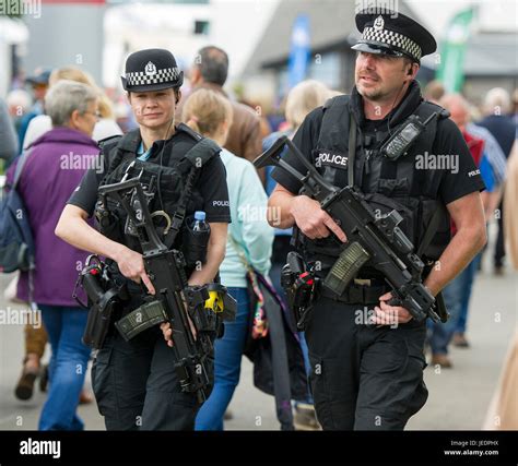 armed police officers  patrol   royal highland show ingliston edinburgh stock photo alamy