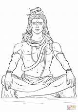 Shiva Parvati Ganesha sketch template