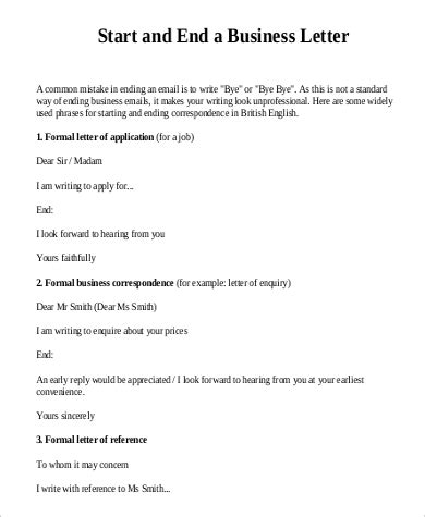 sample formal business letter templates  ms word