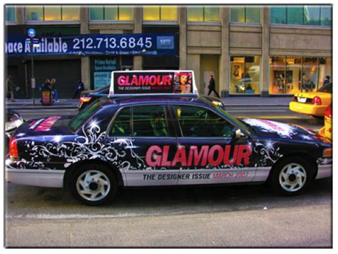 types  taxi cab advertising