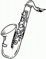 Saxophone Instruments sketch template