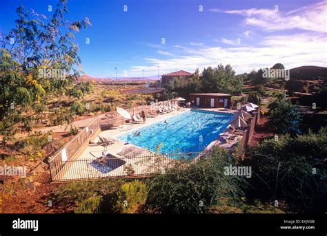 red cliff outdoor pool  red mountain spa st george utah usa