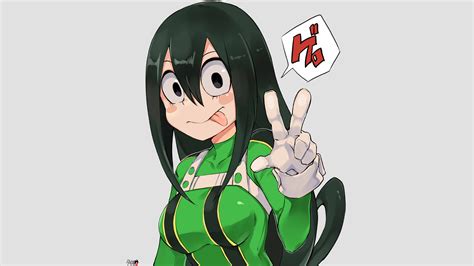 Asui Tsuyu Black Eyes Bodysuit Boku No Hero Academia