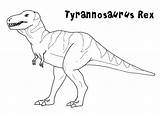 Ausmalbild Tyrannosaurus Trex sketch template