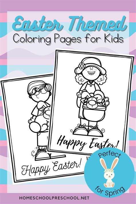 printable easter coloring pages  preschoolers