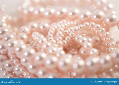 pink pearls   white background stock image image  pearls pink