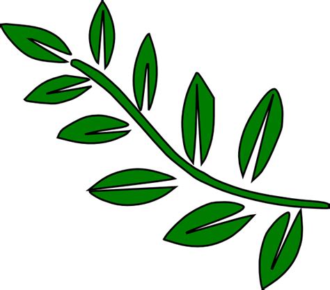 leaf stem clip art  clkercom vector clip art  royalty  public domain