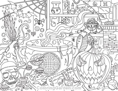 coloring pages  adults halloween