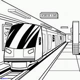 Subway Coloring Train Pages Drawing Color Getcolorings Line Printable Print Popular sketch template