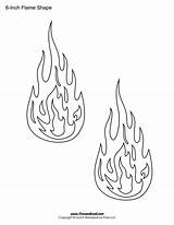Flame Stencil Templates Printable Shape Printables Shapes Inch Timvandevall sketch template