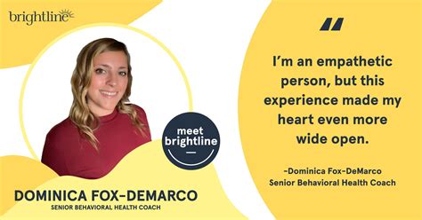 Dominica Fox Demarco Brightline Behavioral Health Coach