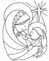 Coloring Jesus Mary Pages Baby Christmas Mother Kids Manger Printable Christian Color Sheets Children Sheet Poetry Amp Print Getdrawings Pitara sketch template