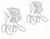 Alicorn Base Pony Male Female Coloring Template Stallion Deviantart Pages Ac Whiteraven sketch template