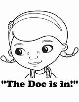 Doc Mcstuffins Coloring Pages Sheets Doctor Clipart Printable Colouring Kids Easy Library Comments sketch template