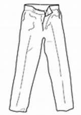 Coloring Trousers sketch template